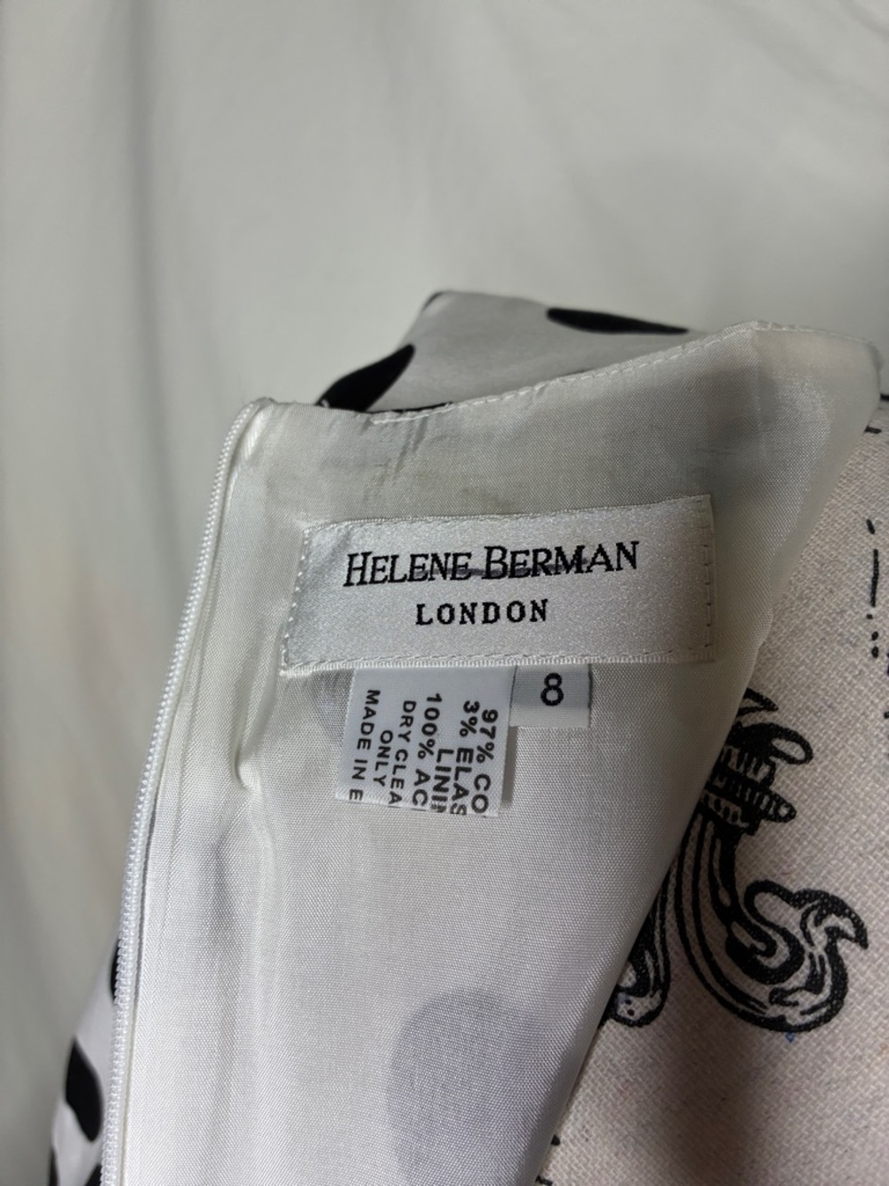 🆕Helene Berman Cotton Retro Style Polka Dot Dress 8 - Picture 7 of 7